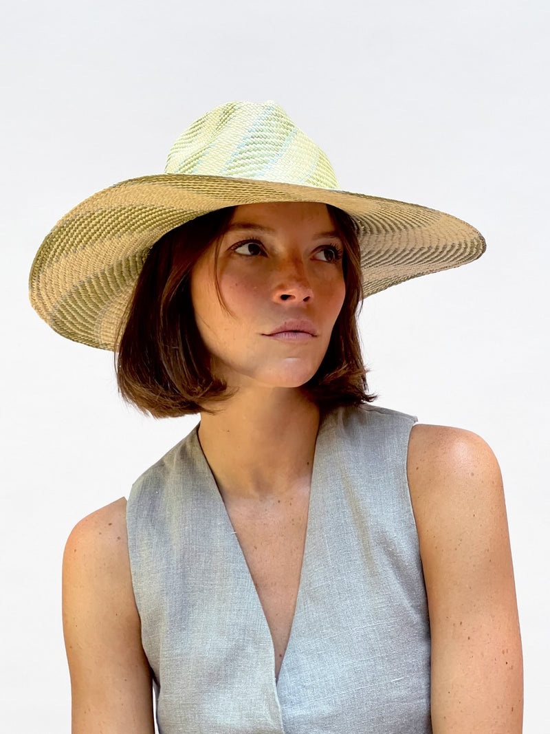 Ema Straw Hat - Sage Natural