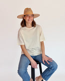 Gabby Straw Hat - Natural Terracotta