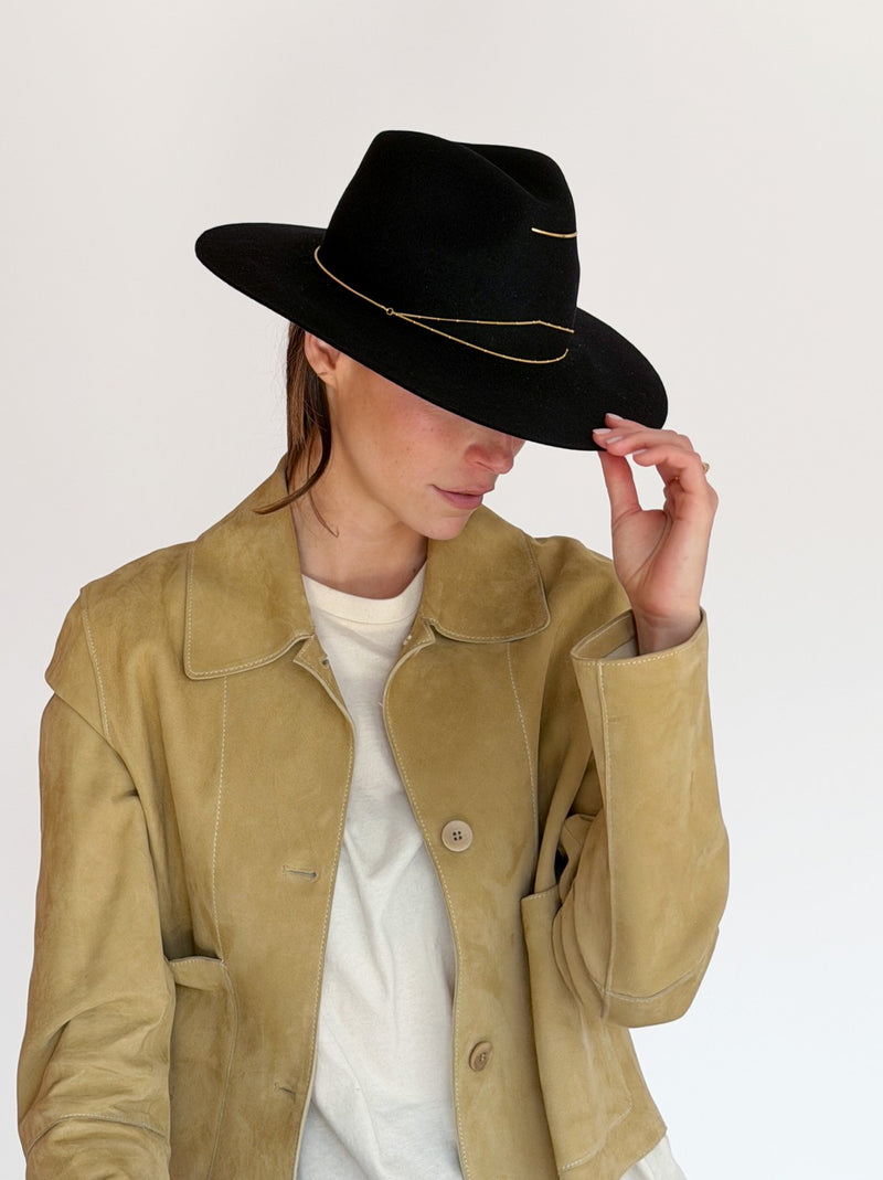 Sombrero de fieltro Lea - Negro