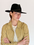 Sombrero de fieltro Lea - Negro