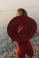 Livy XL Straw Hat - Terracotta