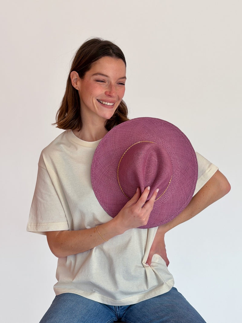 Chapeau Paille Luisa - Blush