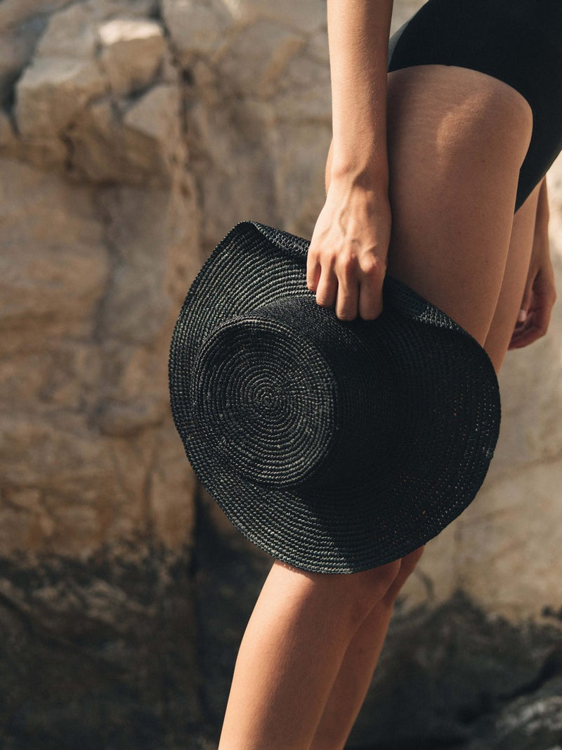 Sombrero de Paja Melissa - Negro