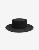 Sombrero de Paja Melissa - Negro