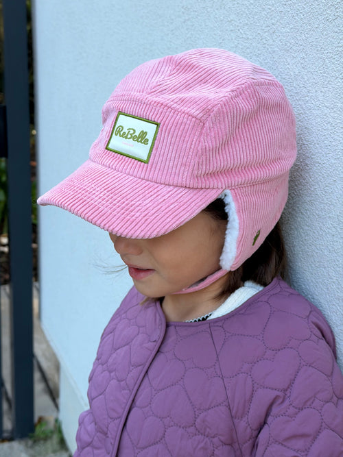 chapka-erika-enfant-bebe-rose-brebelle-rose-velours-sherpa-doux-chaud-hiver-porte-milinane