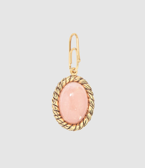 Aurelie Bidermann - Pendentif Charm Mini Opale Rose Doré - Femme