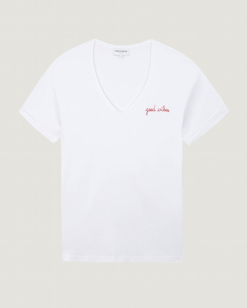 chateau t-shirt 'good vibes'#color_white