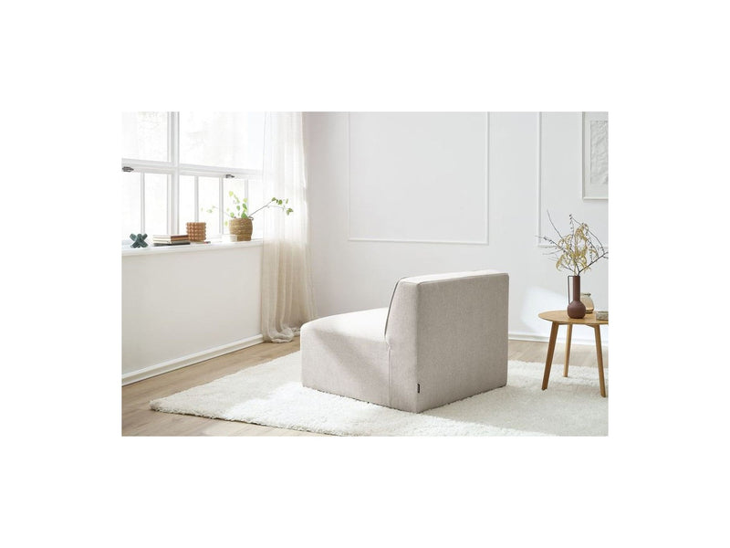 Megeve - Silla de 1 plaza para sofá modular - Tela lisa