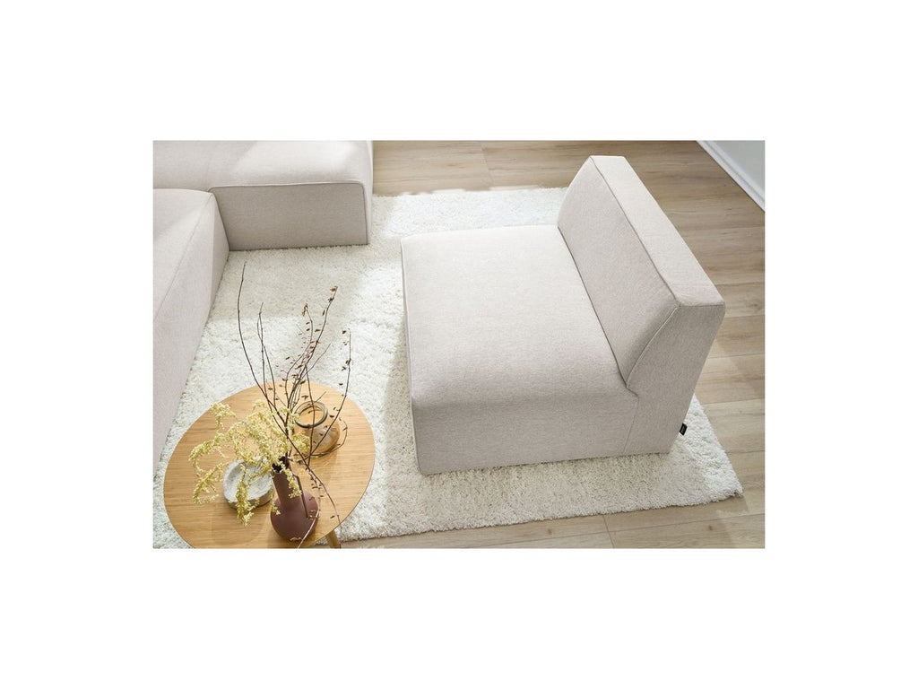 Megeve - Chauffeuse 1 Place Pour Canapé Modulable - Tissu Lisse