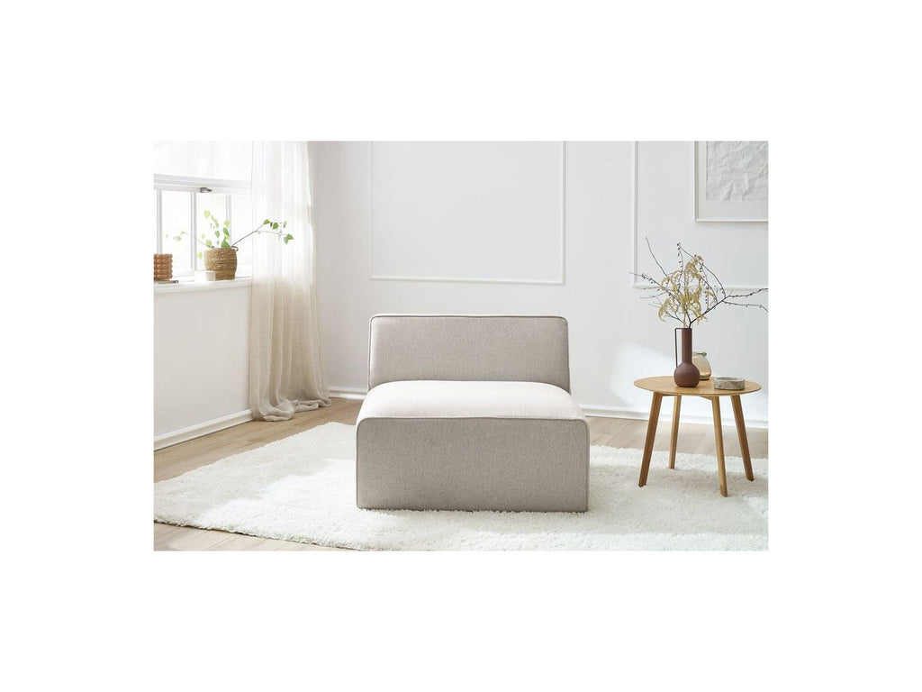Megeve - Chauffeuse 1 Place Pour Canapé Modulable - Tissu Lisse