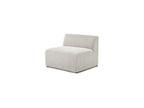 One-Seater Armchair for Modular Sofa - Megeve - Textured Fabric