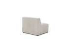 One-Seater Armchair for Modular Sofa - Megeve - Textured Fabric