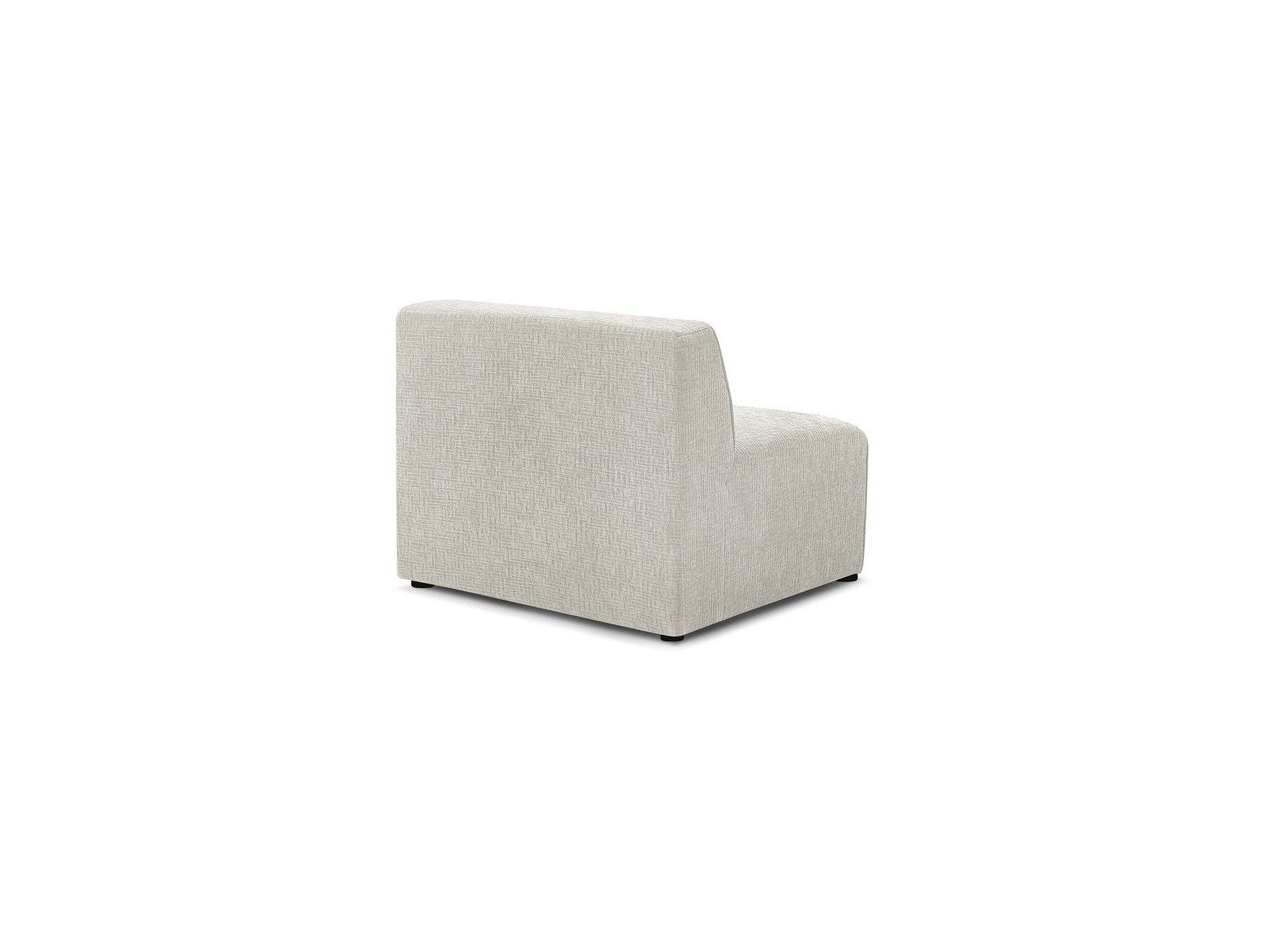 One-Seater Armchair for Modular Sofa - Megeve - Textured Fabric