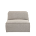 Noor - Armless Chair for Modular Sofa - Fabric - Mottled Natural