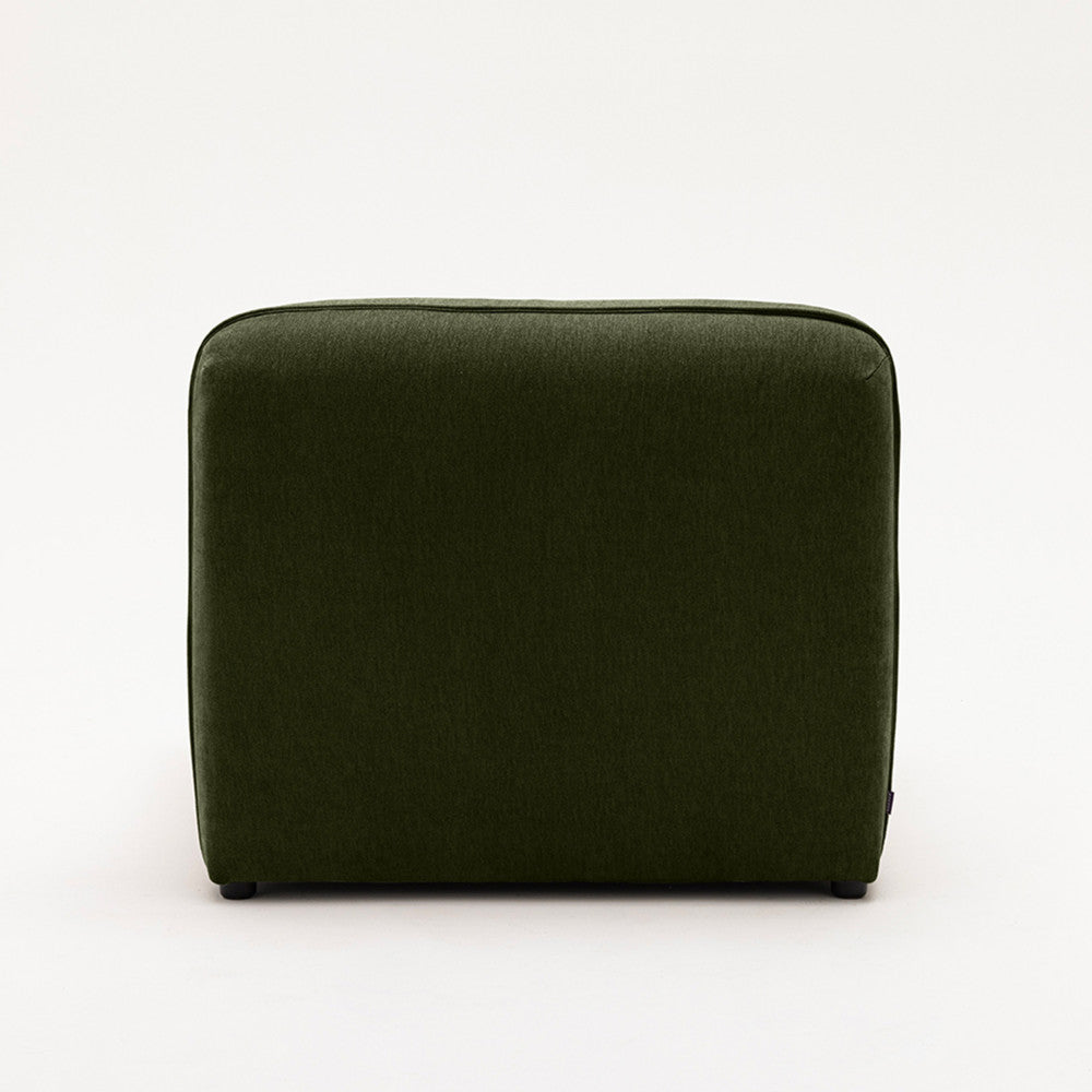 Noor - Armless Chair for Modular Sofa - Fabric - Green