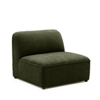 Noor - Armless Chair for Modular Sofa - Fabric - Green