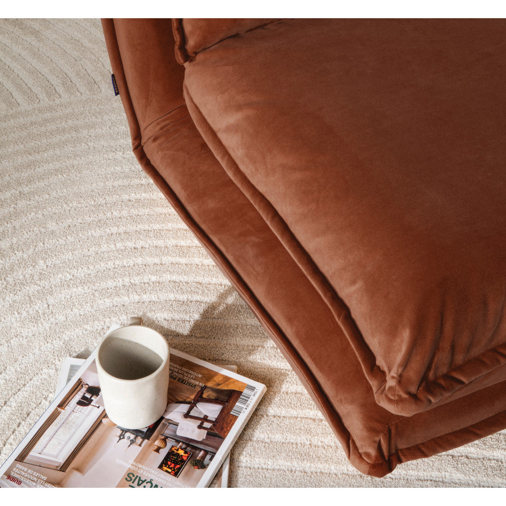 Nala - 1-Seater Sofa Bed - Velvet - Rust