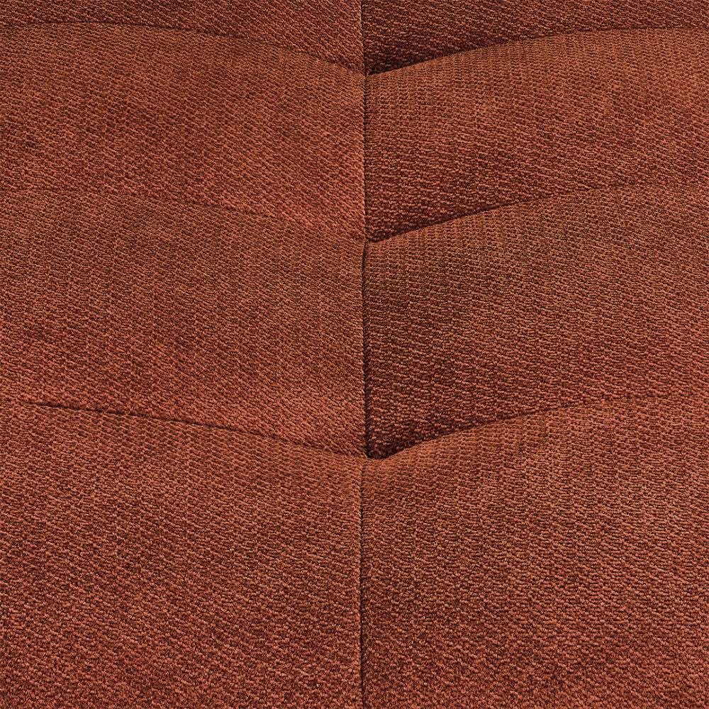Alba - Compressed 1-Seater Lounge Chair - Fabric - Rust