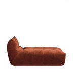 Alba - Compressed 1-Seater Lounge Chair - Fabric - Rust
