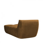 Alba - Butaca lounge comprimida de 1 plaza - Tela - Bronce
