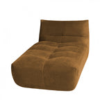 Alba - Butaca lounge comprimida de 1 plaza - Tela - Bronce
