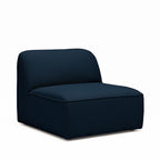 Noor - Módulo sin brazos para sofá modular - Tejido bouclé - Azul marino