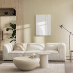 Noor - Armless Chair for Modular Sofa - Bouclé Fabric - Ivory White