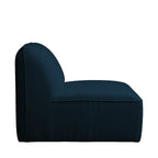 Noor - Módulo sin brazos para sofá modular - Tejido bouclé - Azul marino