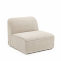 Noor - Armless Chair for Modular Sofa - Corduroy - Ecru