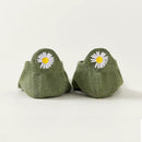 Chaussettes vertes en coton à languette fleur pour femme | Chaussettes douces et respirantes | Fabriquées à partir de matériaux de haute qualité | Un cadeau parfait pour les femmes de tous âges