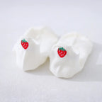 Chaussettes blanche en coton à languette fraise pour femme | Chaussettes abordables et de haute qualité | Un excellent choix pour les femmes qui aiment être à la mode et confortables
