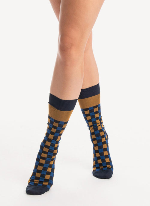 Marni - Chaussettes À Carreaux - Cigar - Femme