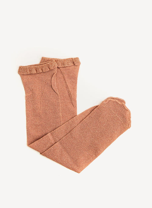 Maria La Rosa - Chaussettes Toe Soft Metallic - Bronze - Femme