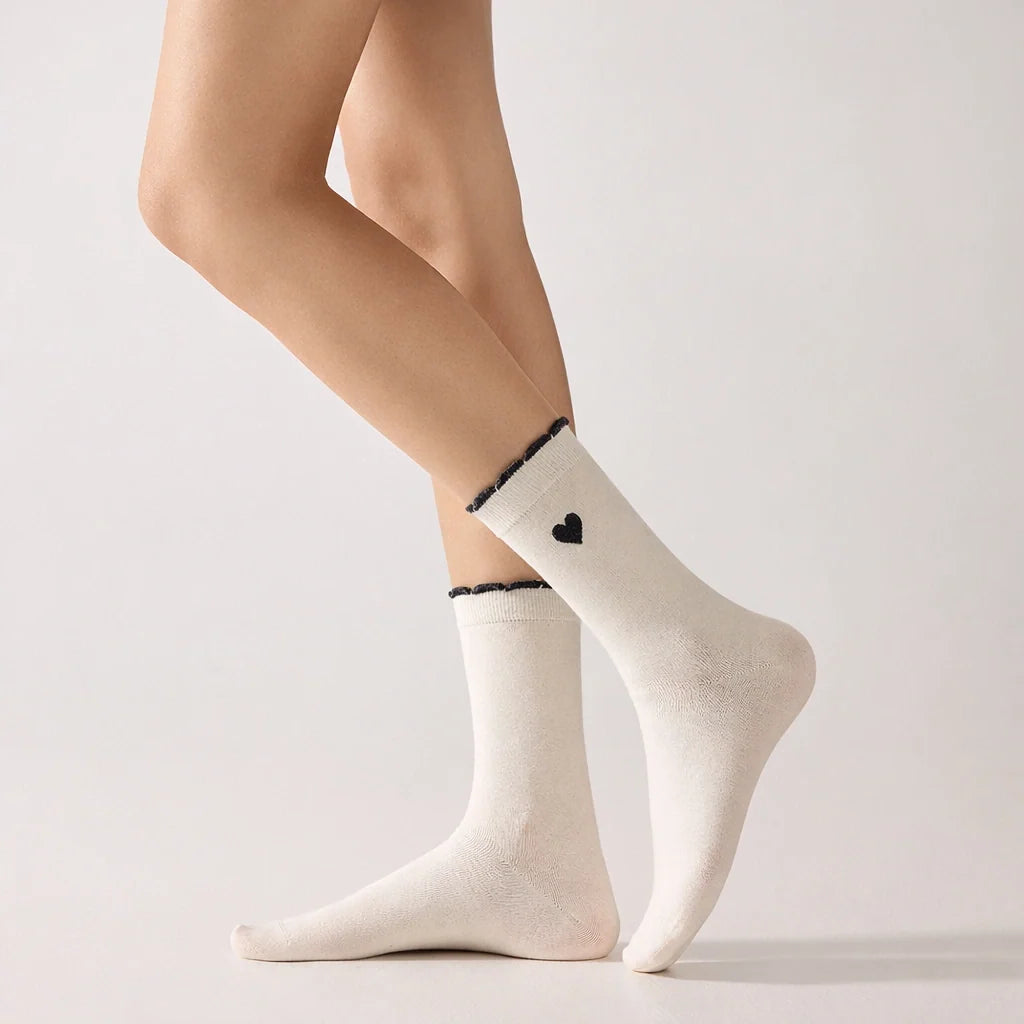 Chaussettes Hautes Coeur & Feston