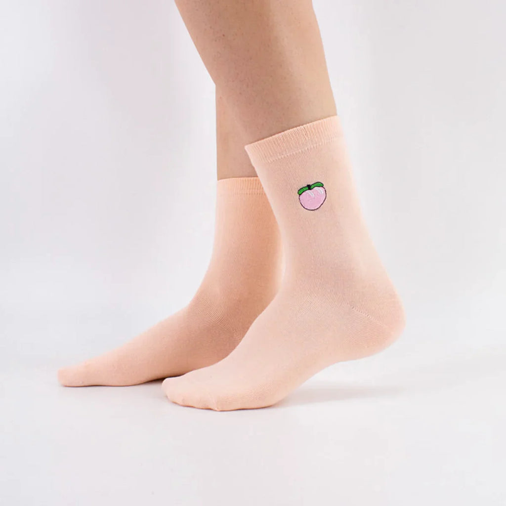 Chaussettes en coton à motif pêche pour adultes | Chaussettes douces et confortables | Disponibles en différentes couleurs et motifs | Un cadeau idéal 
