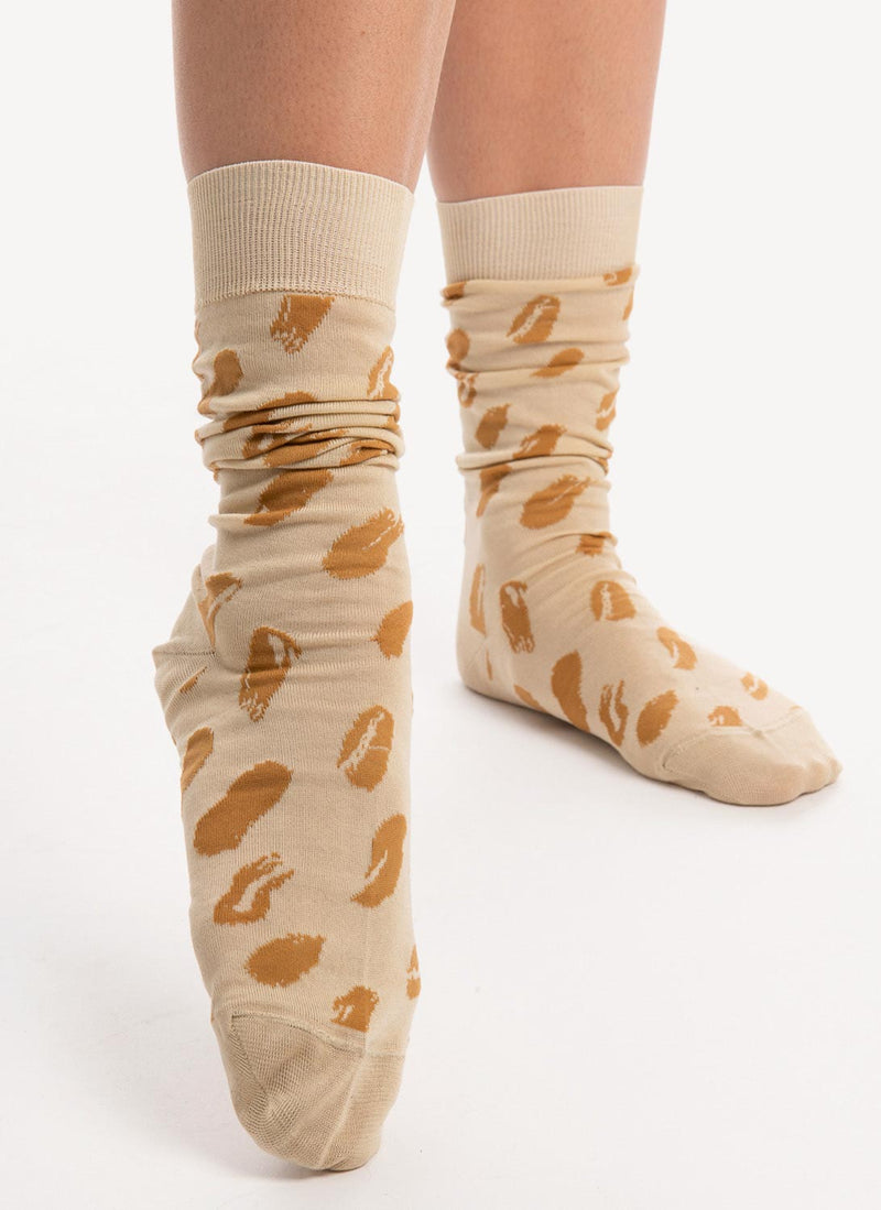 Marni - Chaussettes Imprimées - Pale Gold - Femme