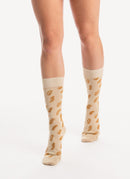 Marni - Chaussettes Imprimées - Pale Gold - Femme