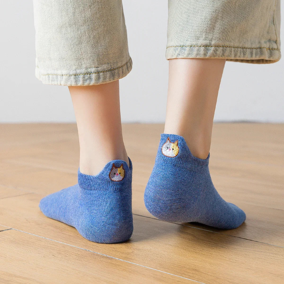 Calcetines con Lengüeta de Gato