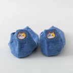 Chaussettes bleues en coton à languette chat pour femme | Chaussettes confortables et élégantes | Idéales pour le quotidien ou les occasions spéciales | Disponibles en plusieurs couleurs et tailles