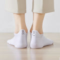 Chaussettes blanche en coton à languette lapin pour femme | Chaussettes confortables et élégantes | Idéales pour le quotidien ou les occasions spéciales | Disponibles en plusieurs couleurs