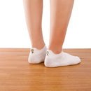 Chaussettes basses femme à languette avec broderie fleur, cœur, tulipe ou soleil. Maintien parfait. Taille 35-41. Douces, gaies et confortables.