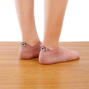 Chaussettes basses femme à languette avec broderie fleur, cœur, tulipe ou soleil. Maintien parfait. Taille 35-41. Douces, gaies et confortables.