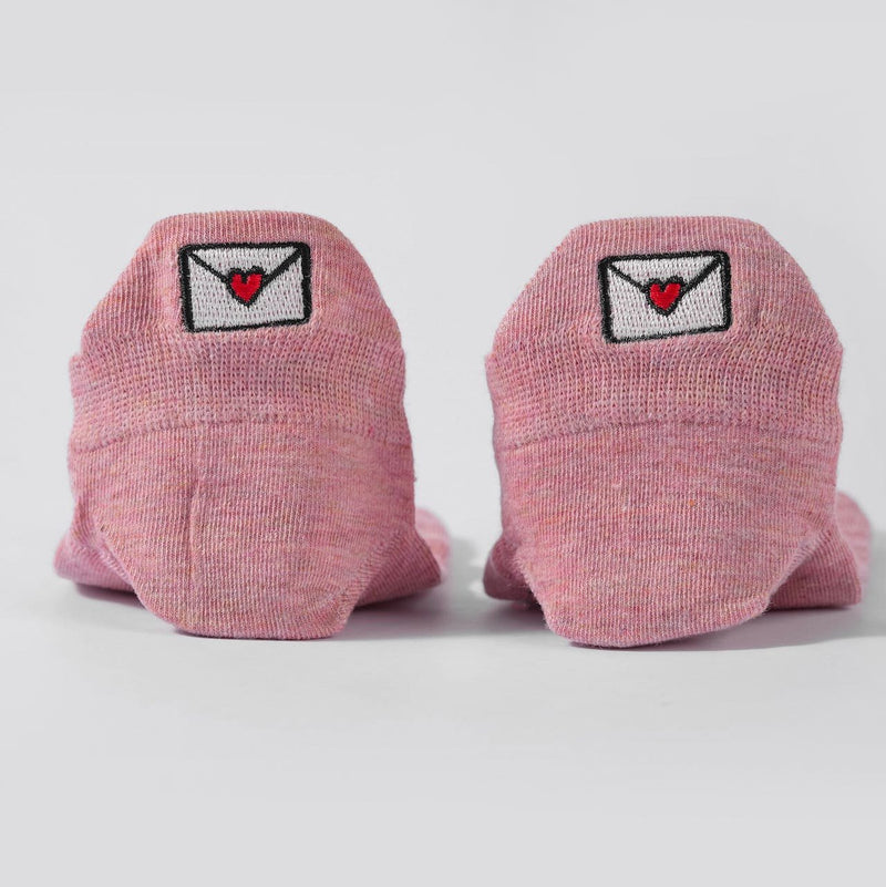 Chaussettes basses femme à languette avec broderie fleur, cœur, tulipe ou soleil. Maintien parfait. Taille 35-41. Douces, gaies et confortables.