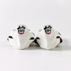 Chaussettes en coton à languette à motif vaches pour femme | Chaussettes élégantes et confortables | Disponibles en plusieurs couleurs.