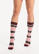 Marni - Chaussettes Quadrillées - Cinder Rose - Femme