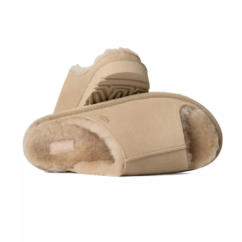 Greenport Slide Slippers - Beige/Ecru