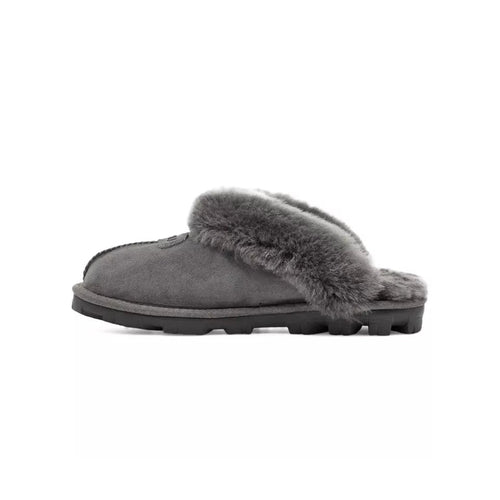 Chaussons Mules Coquette - Gris