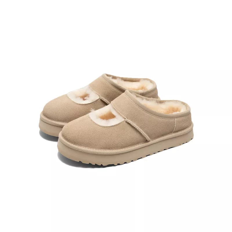 Chaussons Slippers Bea Mary Jane - Beige Clair