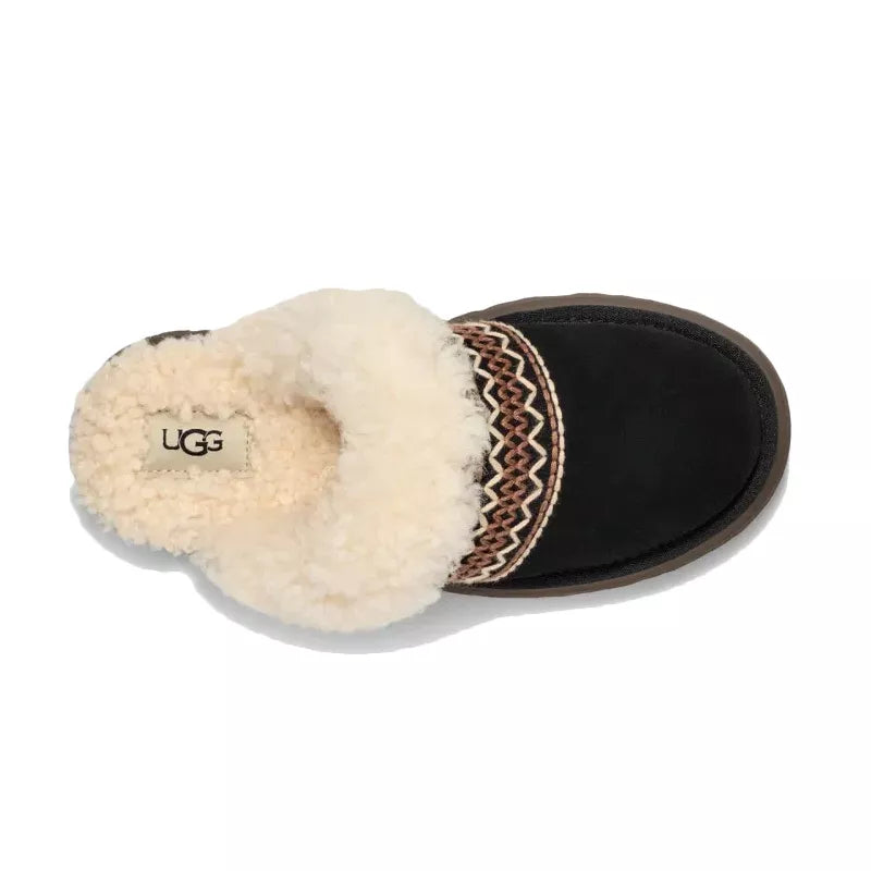 W Disquette Atherson Slippers - Black Beige