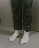 chausson chaussette homme beige clair Angarde porté haut